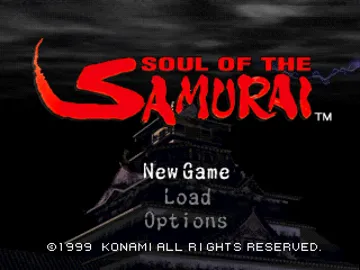 Soul of the Samurai (US) screen shot title